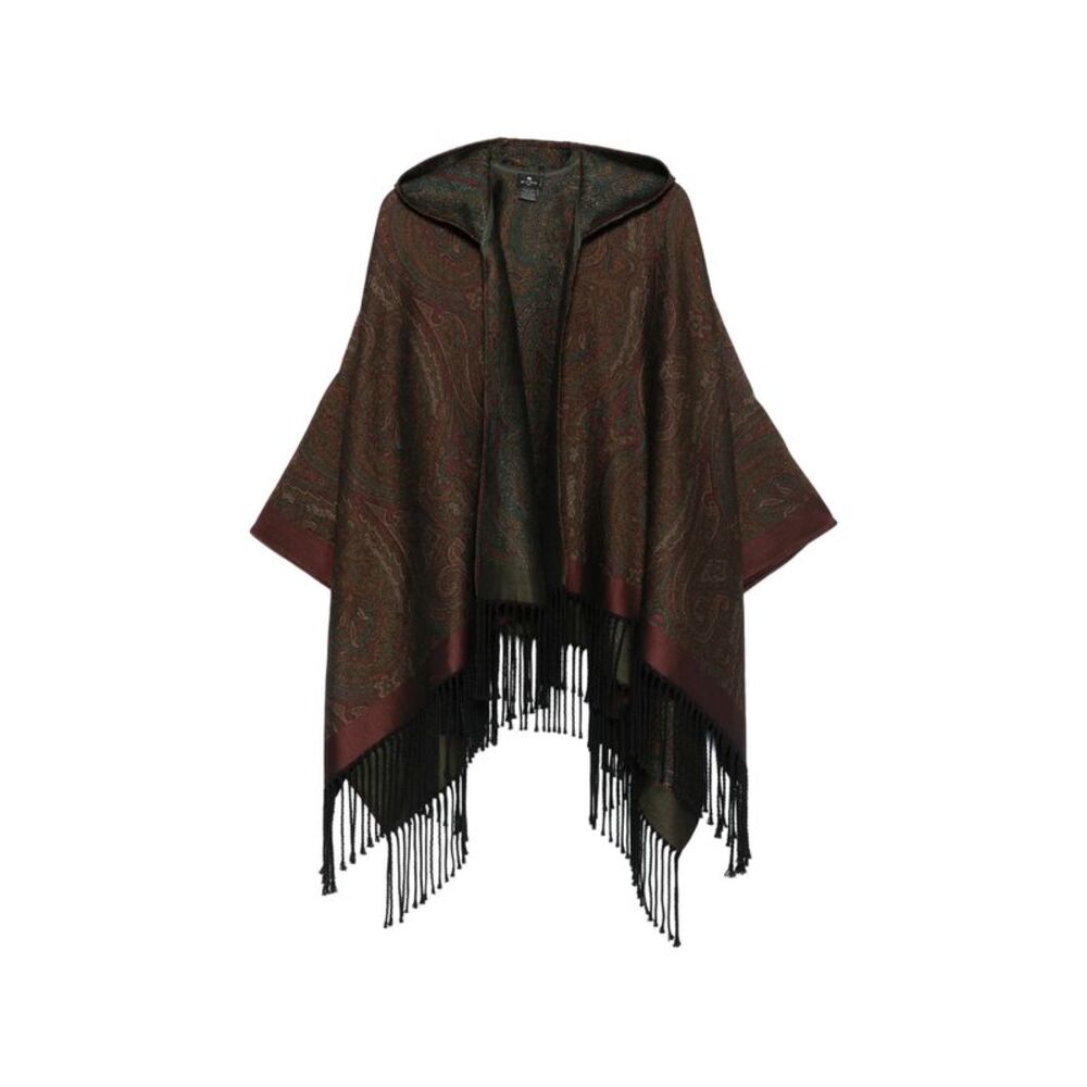 Etro Brown Jackets - Capes & Ponchos Women
